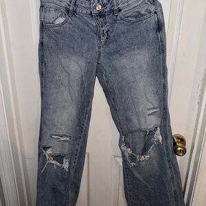 PacSun Light Blue Distressed Boyfriend Jeans